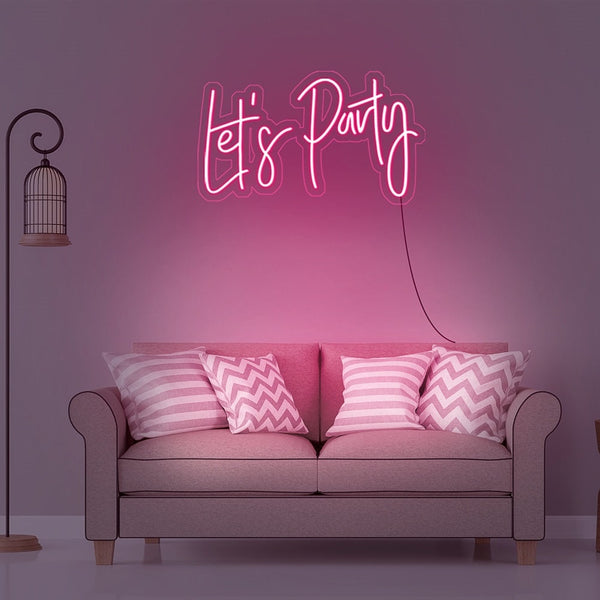 party neon sign