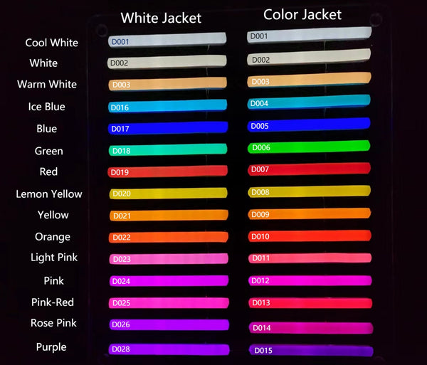 Neon Sign Colors